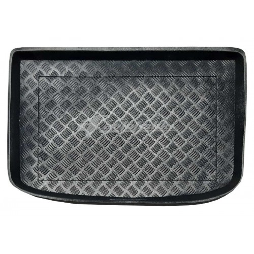 на фотографии резино-пластиковый коврик в багажник для Audi A1 2010-2018 года черный от Rezaw-Plast