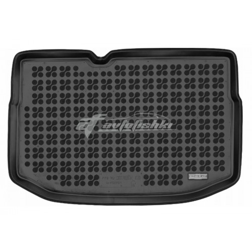 на фотографии коврик в багажник резиновый для Citroen C3 запаска 2009-2016 черного цвета от Rezaw-Plast