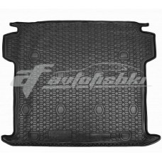 Резиновый коврик в багажник для Fiat Doblo II Maxi (5/7 мест) (длинная база) 2010-2020 Avto-Gumm