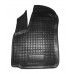 На фотографии резиновый передний левый коврик в салон для Fiat Doblo Cargo 2001 черного цвета
