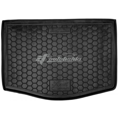 на фотографії гумовий килимок в багажник для Ford C-Max другого покоління з 2010 року від avto-gumm