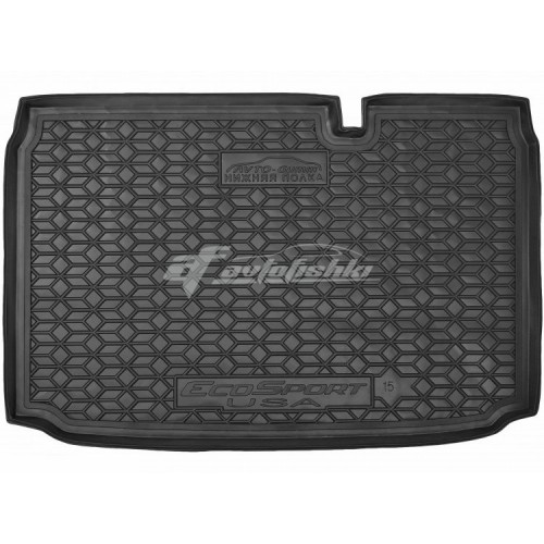 на фотографії гумовий килимок в багажник для Ford Ecosport USA нижній з 2018 року від українського виробника Avto-Gumm