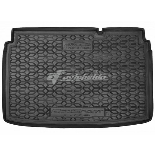 на фотографії гумовий килимок в багажник для Ford Ecosport USA верхній з 2018 року від українського виробника Avto-Gumm