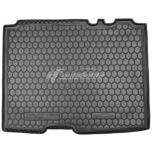 на фотографії гумово-пластиковий килимок в багажник для Ford Tourneo Connect короткий з 2014 року від Avto-Gumm