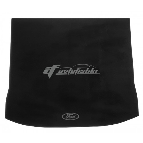 на фотографии ворсовый коврик в багажник для Ford Edge с 2016 года второго поколения премиум качества черного цвета от украинского производителя