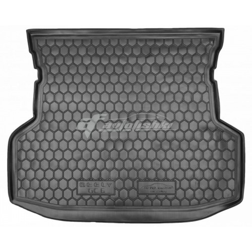 на фотографії гумовий килимок в багажник для Geely GC6 в кузові седан з 2014 року від українського виробника Avto-Gumm