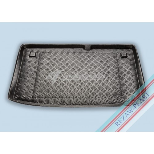 на фотографії полімерний гумово-пластиковий килимок в багажник Hyundai i20 2008-2014 року від Rezaw-Plast