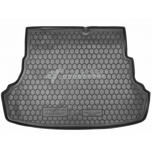 на фотографії гумовий килимок в багажник для Hyundai Accent (Solaris) Sedan (седан) 2011-2017 року від Avto-Gumm