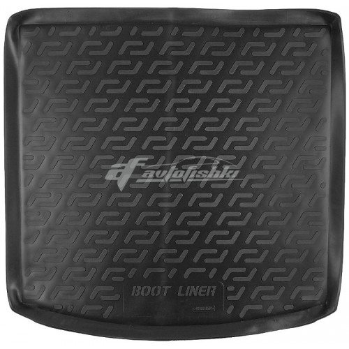 на фотографии резино-пластиковый коврик в багажник для Mitsubishi Outlander с 2012 года комплектация с органайзером в багажнике от Lada Locker