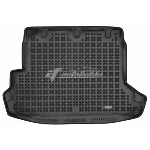на фотографии коврик в багажник резиновый для Nissan X-Trail T31 2007-2014 года черного цвета премиум качества от Rezaw-Plast