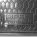 на фото пластиковый коврик в багажник Opel Omega B с бортиками