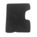 На фотографии текстильный задний правый коврик в салон для Renault Duster черного цвета
