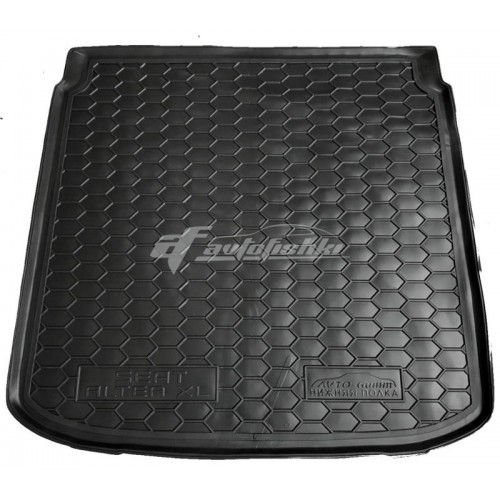 на фотографії гумовий килимок в багажник для Seat Altea XL (нижня полиця) 2007-2015 року від Avto-Gumm