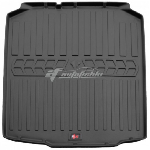 на фотографії гумовий 3d килимок у багажник для skoda fabia 2 combi з 2007-2014 року у кузові універсал від stingray