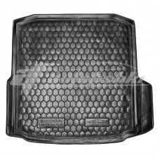 Резиновый коврик в багажник для Skoda Octavia A7 Liftback (лифтбек) 2013-2020 Avto-Gumm