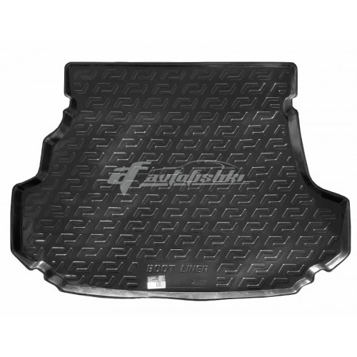 на фотографии резино-пластиковый коврик в багажник на Subaru Forester 2002-2008 года от Lada Locker