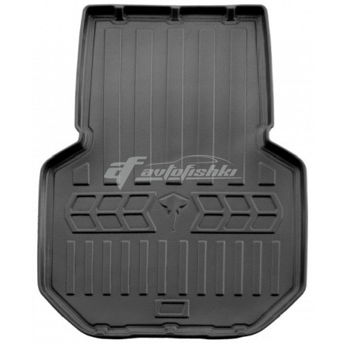 на фотографії гумовий 3d килимок у багажник для tesla model s 2wd з 2012-2023 задній привід в передній багажник від stingray