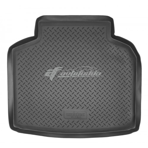 на фотографії гумовий килимок в багажник для toyota avensis 2 t25 другого покоління з 2003-2009 року в кузові седан від norplast