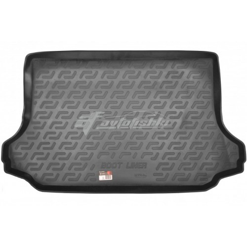 на фотографії гумово-пластиковий килимок в багажник на Toyota Rav4 третього покоління 2008-2013 року від Lada Locker