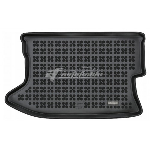 на фотографії гумовий килимок в багажник для Toyota Auris 2007-2013 року в кузові хетчбек чорного кольору від Novline