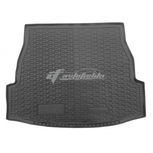 На фотографии резиновый коврик в багажник для Toyota RAV4 черного цвета от Avto-Gumm