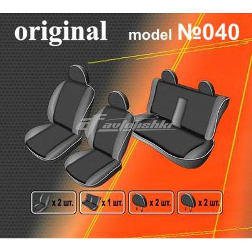 Чехлы на сиденья для Mitsubishi L200 2006-2015 EMC Elegant