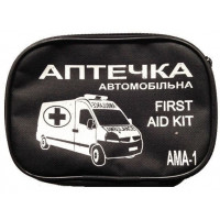 Аптечка автомобильная АМА-1 (ЕВРО-1) (в мягком футляре) Украина