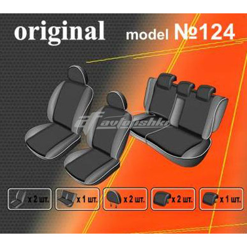Чехлы на сиденья для Hyundai Santa Fe II (5 мест) 2006-2012 EMC Elegant