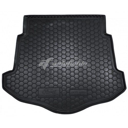 Резиновый коврик в багажник для Ford Mondeo IV Liftback (лифтбек) (с докаткой) 2011-2015 Avto-Gumm