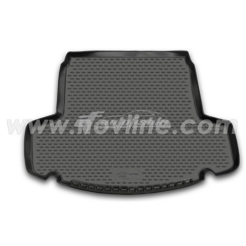 Резиновый коврик в багажник на Chevrolet Captiva (7 мест) (длинный) 2011-2018 Novline