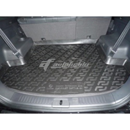 на фотографии резино-пластиковый коврик в багажник на Chevrolet Captiva с 2011 года от Lada Locker