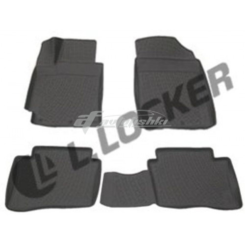 Резиновые 3D коврики на Hyundai Accent (Solaris) 2010-2017 Lada Locker