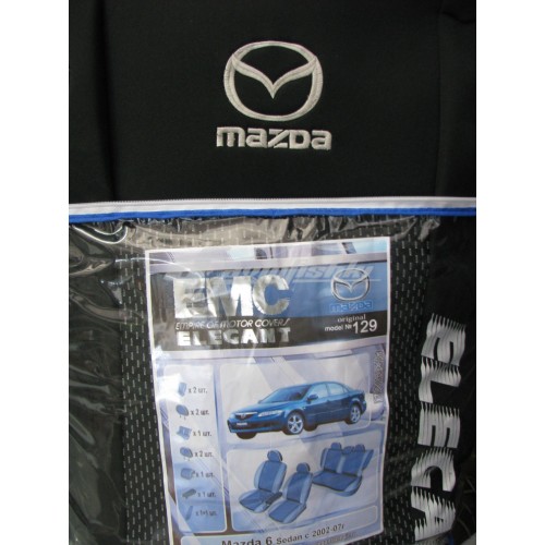 Чехлы на сиденья для Mazda 6 Sedan (седан) 2002-2007 EMC Elegant