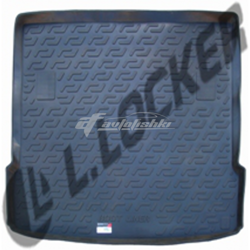 на фотографии резино-пластиковый коврик в багажник на Kia Mohave с 2008 года от Lada Locker