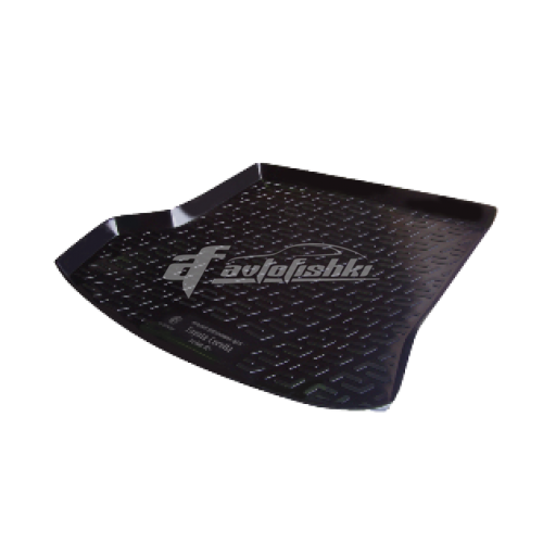 на фотографії гумовий килимок в багажник для toyota corolla x десятого покоління з 2006-2013 року у кузові седан чорного кольору від lada locker