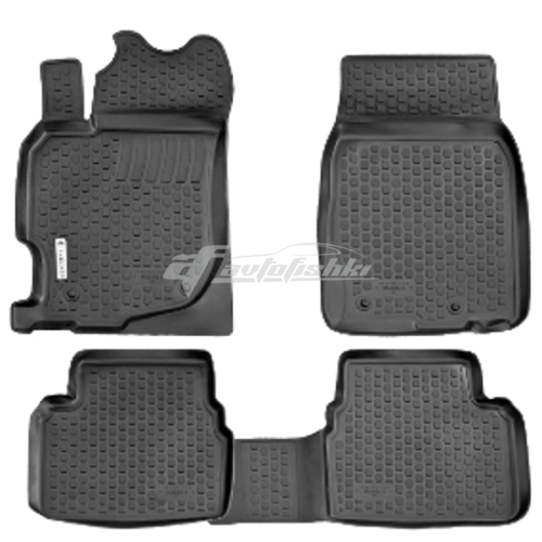Резиновые коврики на Mazda 2 II 2007-2015 Lada Locker