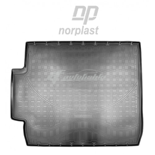 на фотографии резиновый коврик в багажник на Land Rover Discovery 5 с 2017 года пятого поколения от Norplast