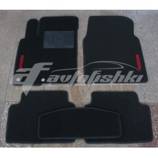 Коврики ворсовые в салон для Nissan Qashqai +2 2008-2014 черные, Украина