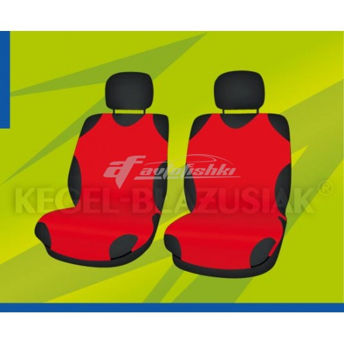 Универсальные чехлы (майки) на передние сиденья, красные