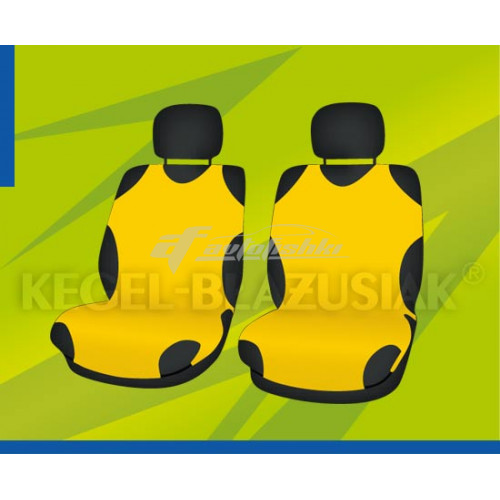 Универсальные чехлы (майки) на передние сиденья, желтые