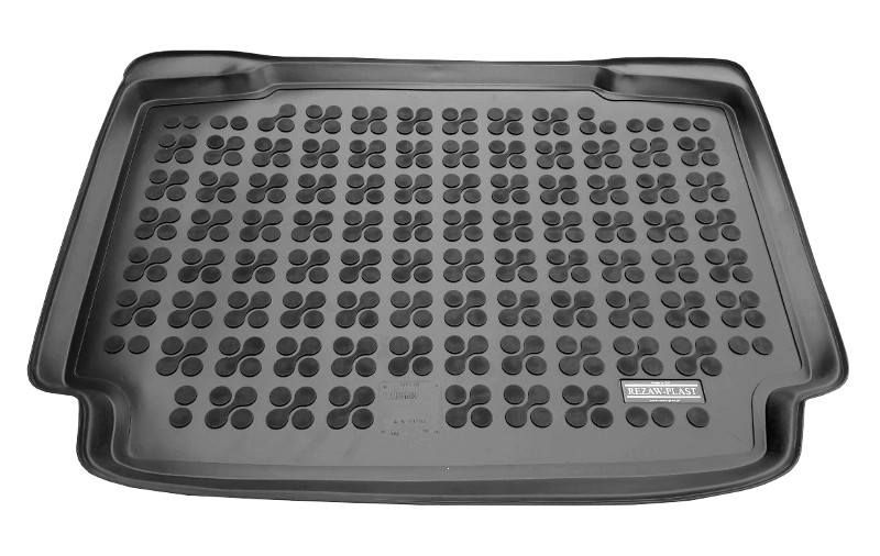 На фотографии коврик в багажник резиновый для Mini Clubman с 2017 черного цвета от rezaw-plast
